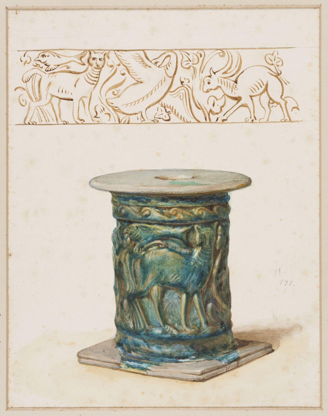 Drawing, Henry Wallis, 1898