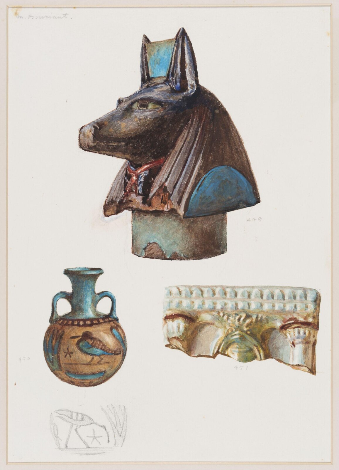 Drawing, Henry Wallis, 1898