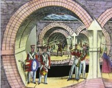 Der Themse-Tunnel./Le Tunnel sous la Themse [sic]/Thames Tunnel opened 25 March 1843 thumbnail 1
