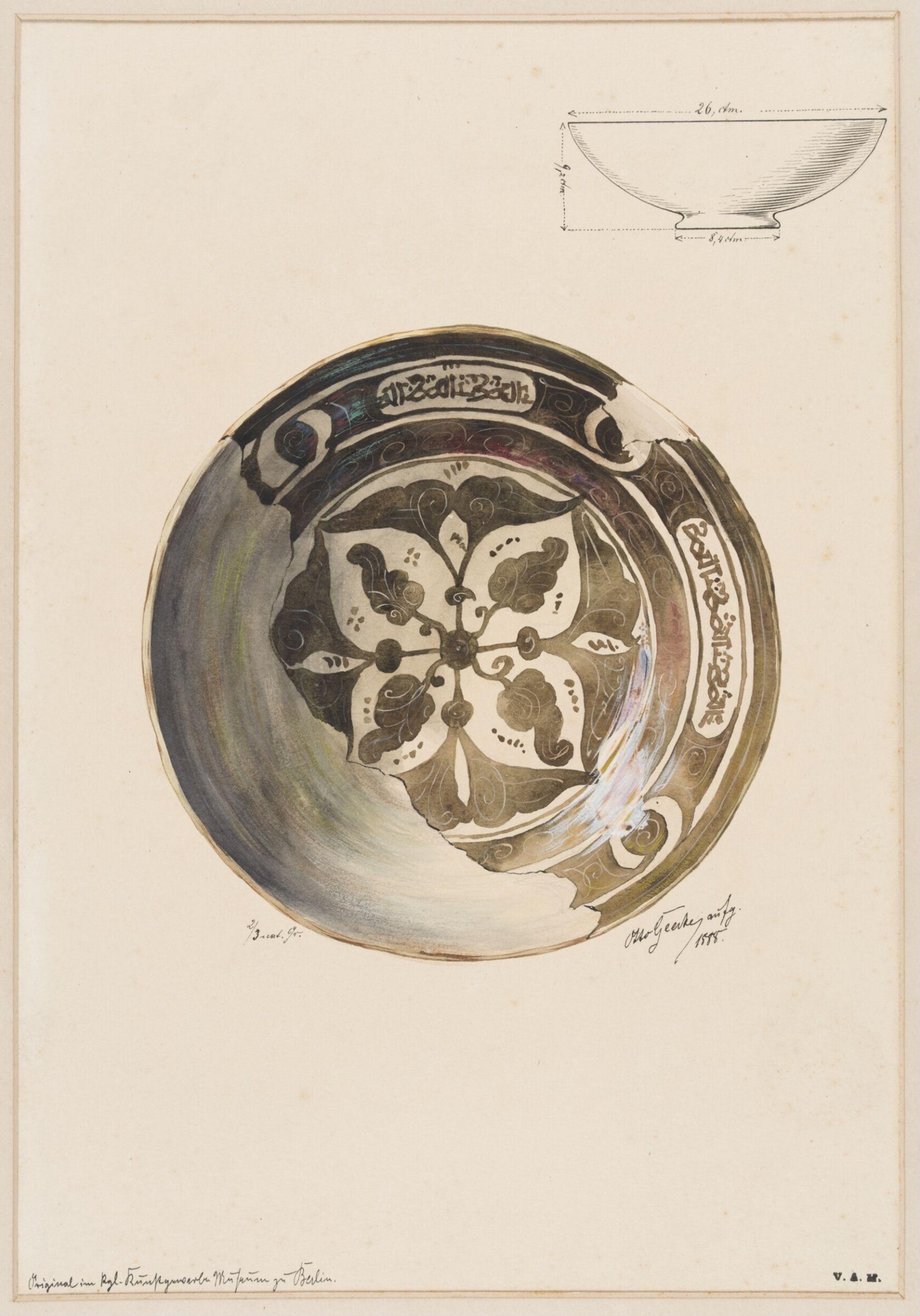 Drawing, Otto Geerke, 1888