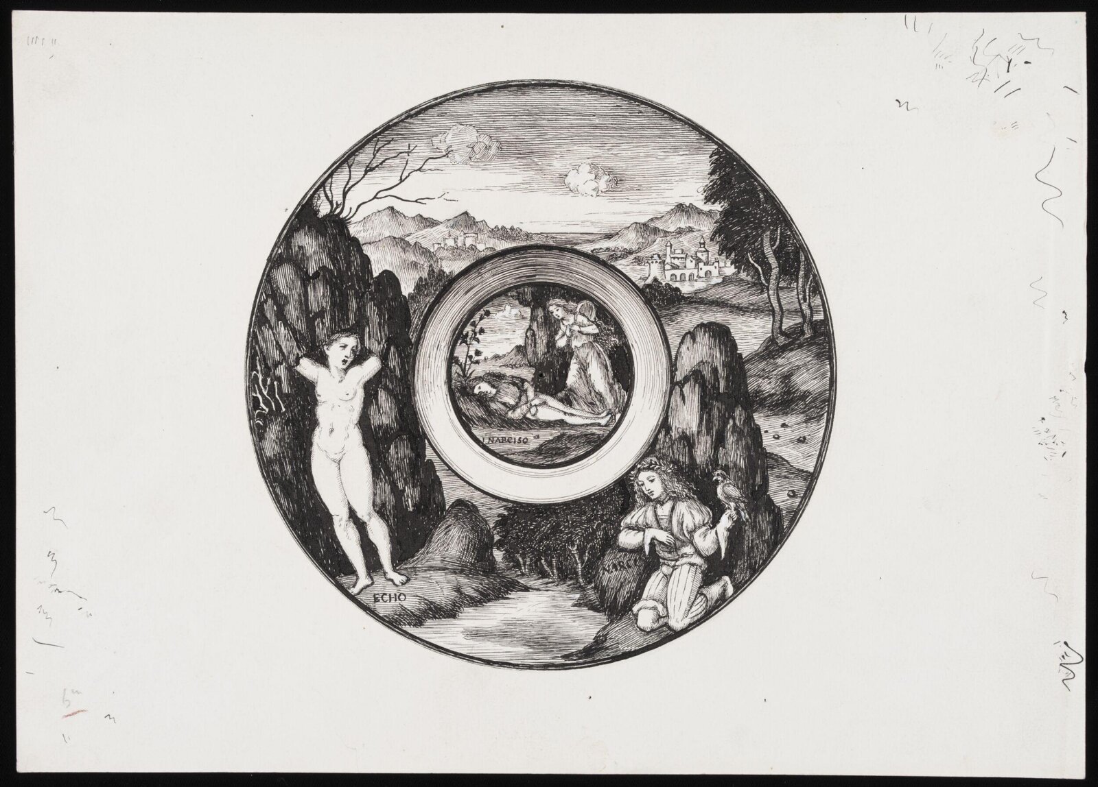Narcissus and Echo, Henry Wallis, 1905