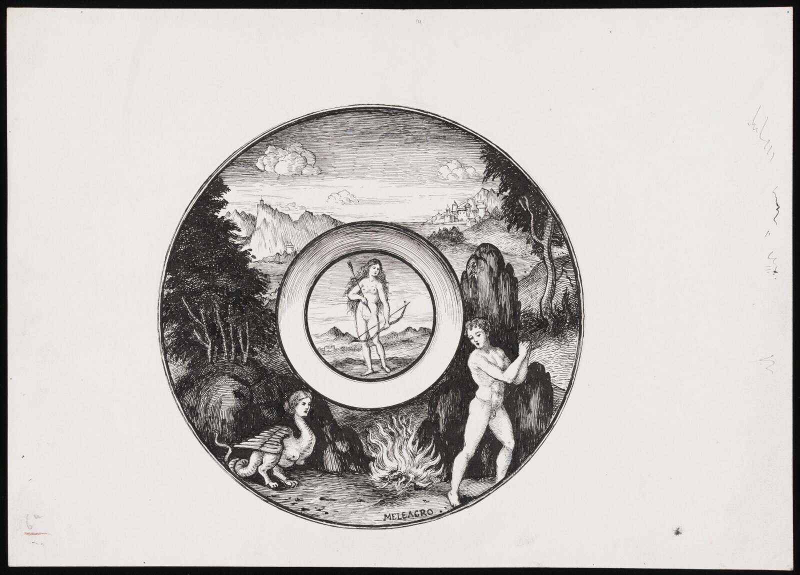 Meleager and Diana, Henry Wallis, 1905