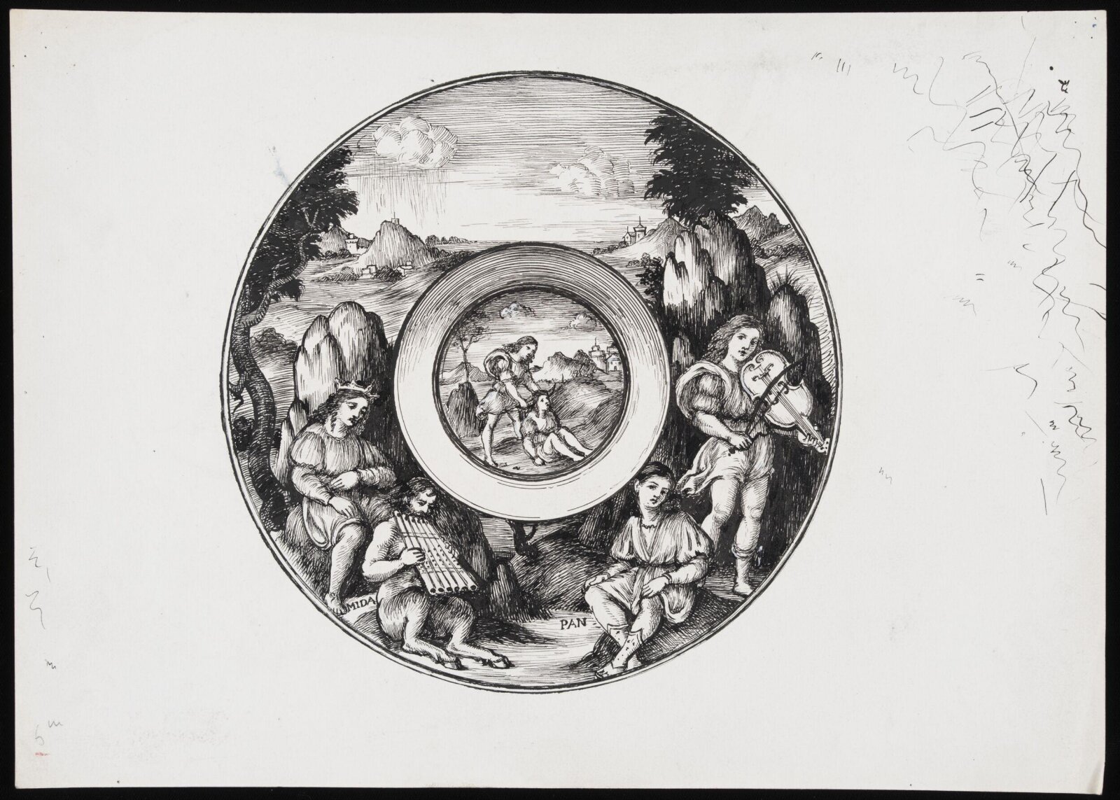 Apollo, Pan and Midas, Henry Wallis, 1905