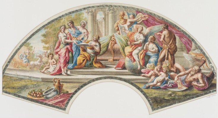 The Muses with Hercules, Time and other allegorical figures. top image