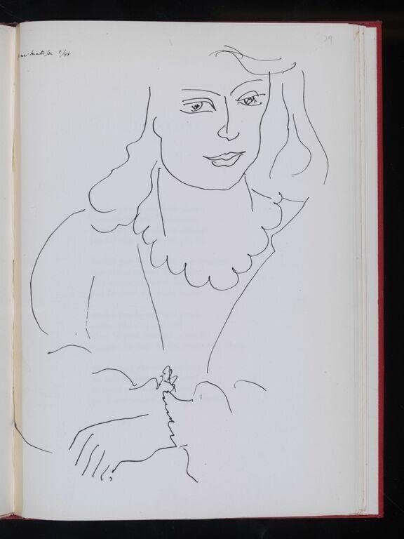Le signe de vie / Tristan Tzara ; avec six dessins et une lithographie originale de Henri Matisse