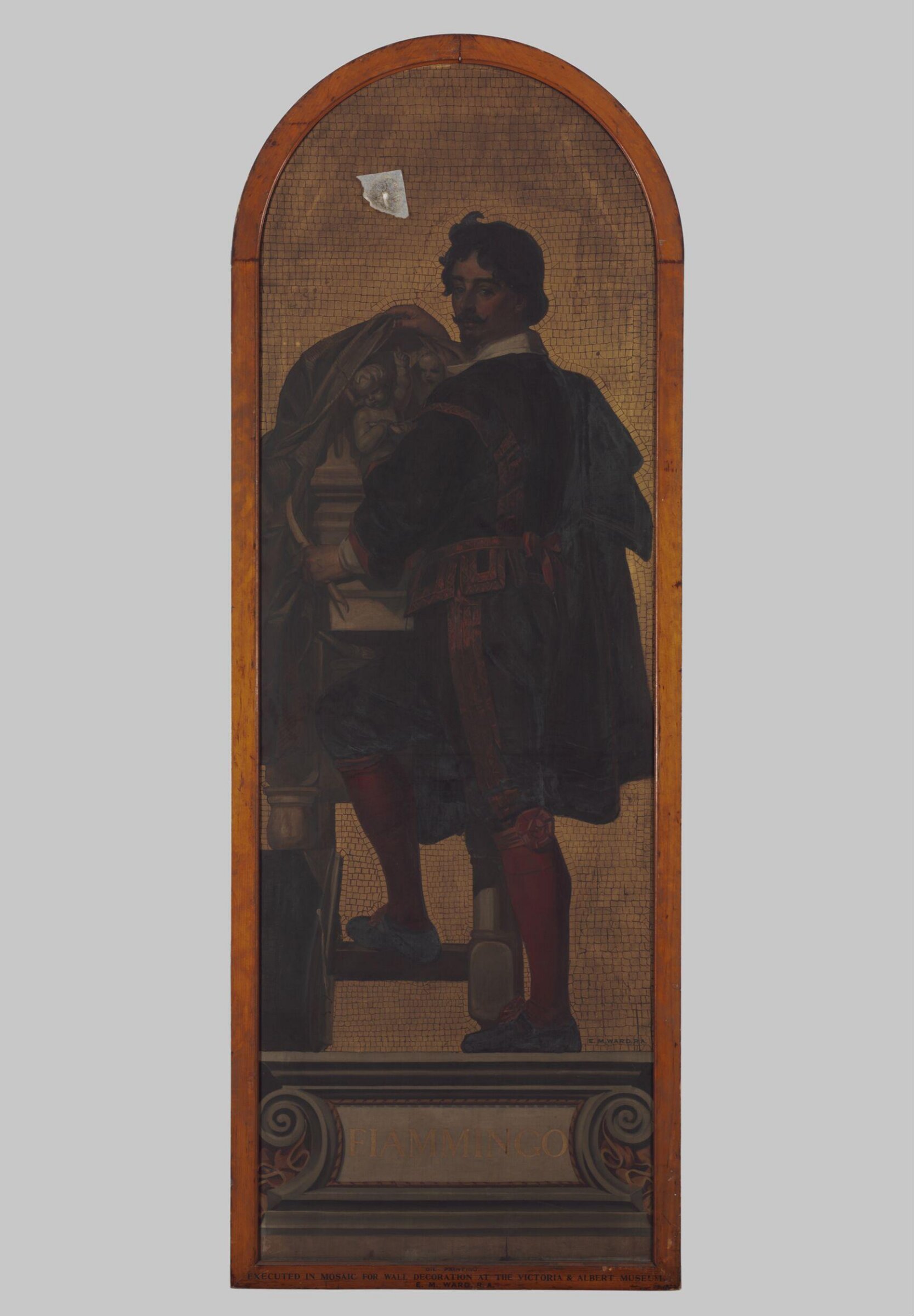 'Fiammingo' (François Duquesnoy): design for a mosaic in the Museum (the 'Kensington Valhalla'), Edward Matthew Ward, 1860s