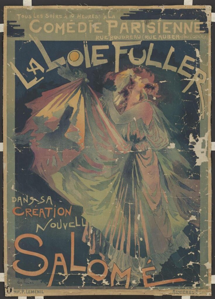 Georges de Feure, Poster for Loïe Fuller as Salomé, 1895, Victoria and Albert Museum, London, UK.