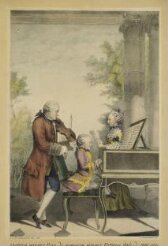 Leopold Mozart, Pere de Marianne Mozart, Virtuose âgée de onze ans et de J. G. Wolfgang Mozart, Compositeur et Maitre de musique âgé de sept ans. thumbnail 2