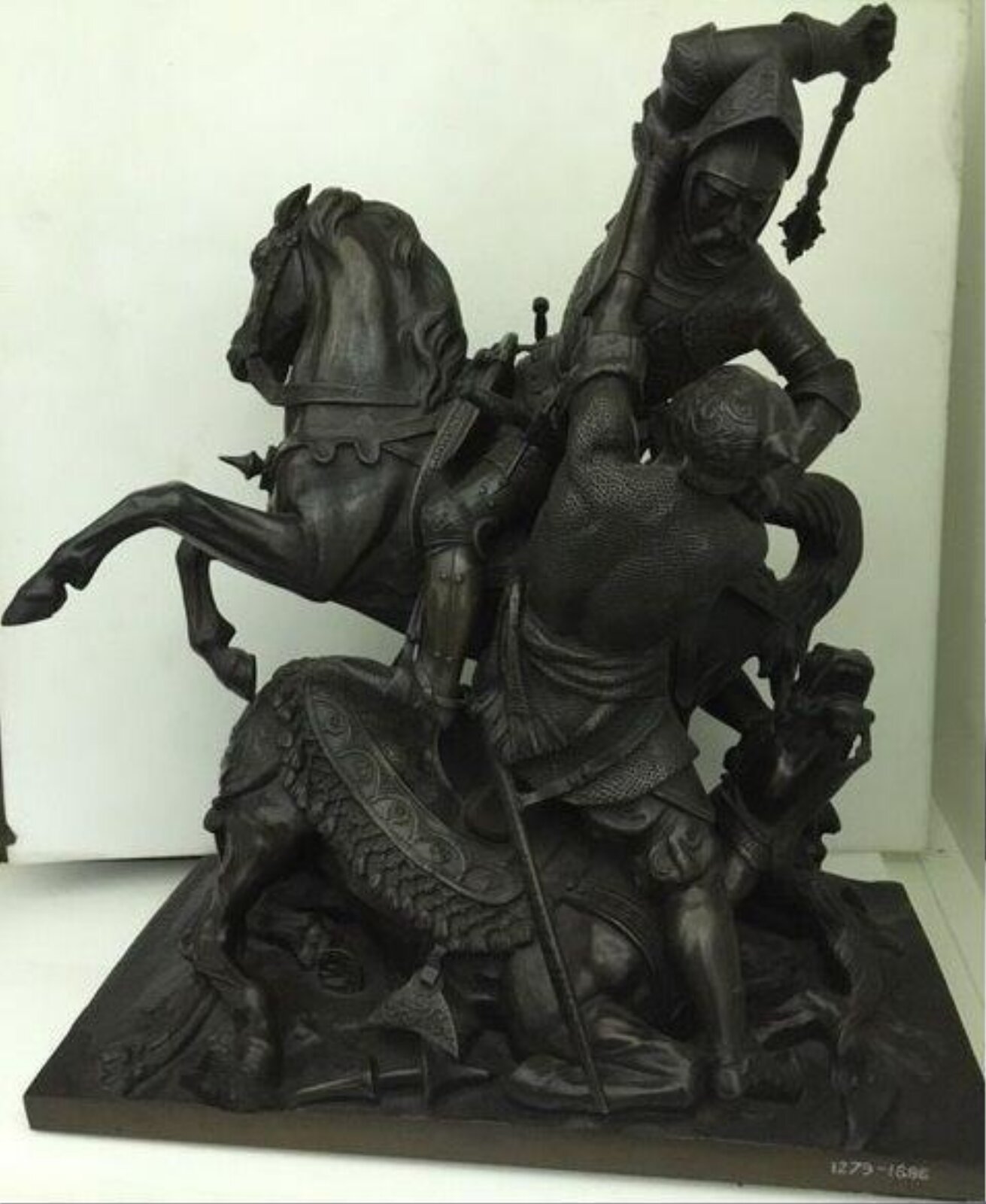 Combat between two mounted knights, Honoré Gonon, ca.1835-40