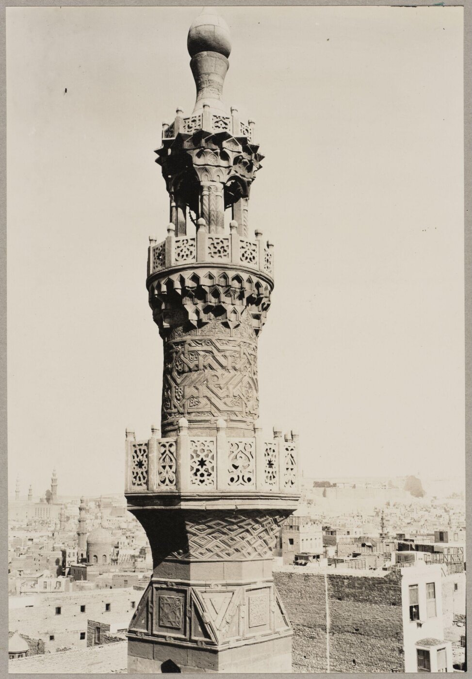 K.A.C. Creswell, Minaret of the madrasa of Sultan al-Ashraf Qaytbay at Qal'at al-Kabsh, Cairo