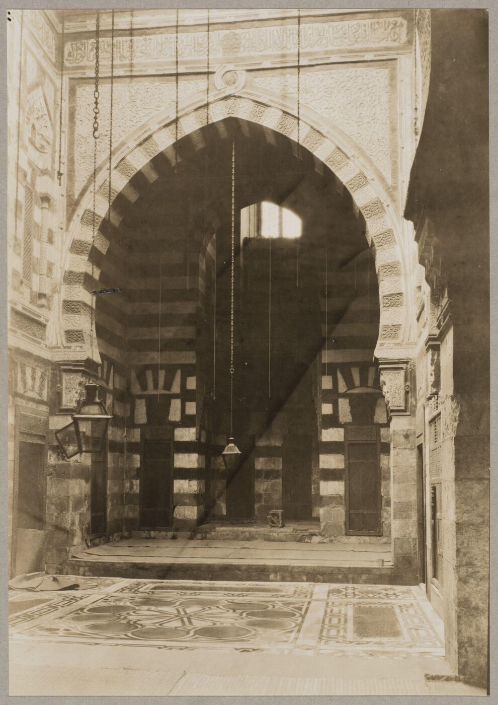 K.A.C. Creswell, Northwest iwan of the mosque of Mamluk Amir Azbak al-Yusufi, Cairo