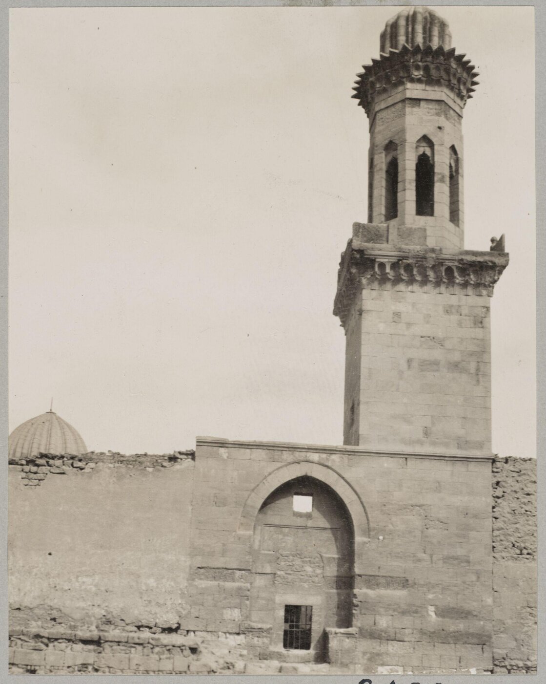K.A.C. Creswell, Minaret of the mausoleum of the Mamluk Amir Tankizbugha, Cairo