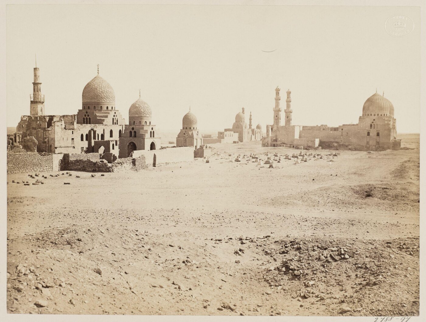 Unknown, The funerary kanqahs of Mamluk sultan al-Ashraf Barsbay (left) and Sultan Faraj ibn Barquq (right), Cairo