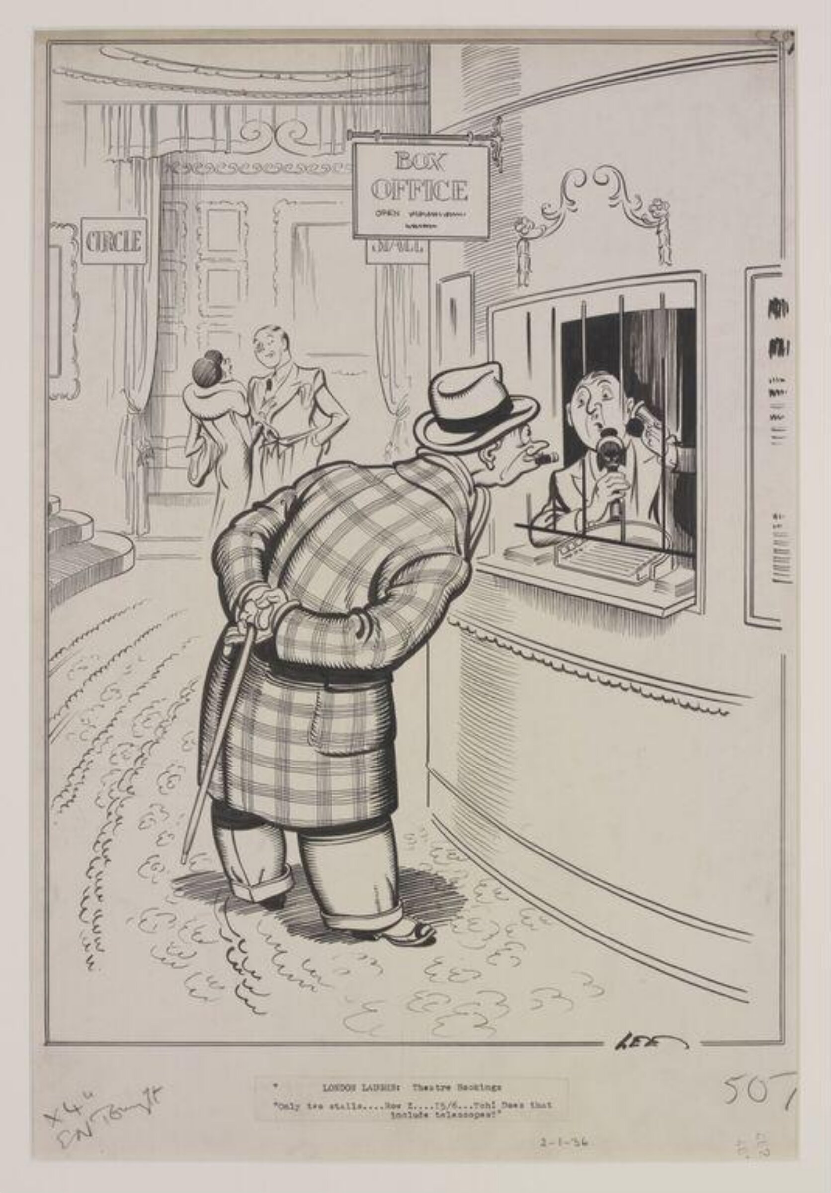 London Laughs: Theatre Bookings, Joseph Lee, 1935