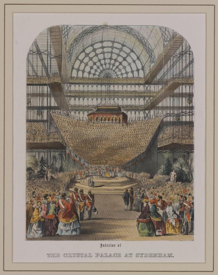 Interior of the Crystal Palace at Sydenham Opened by Her Majesty 10th June 1854 top image