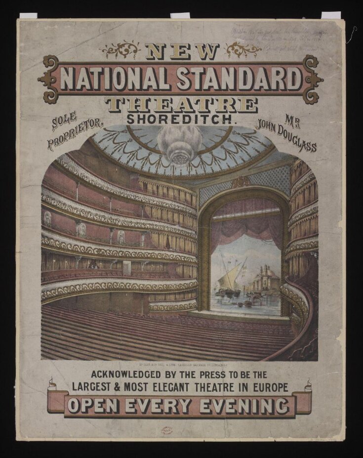 Poster advertising The New Standard Theatre, Shoreditch, 1867 image