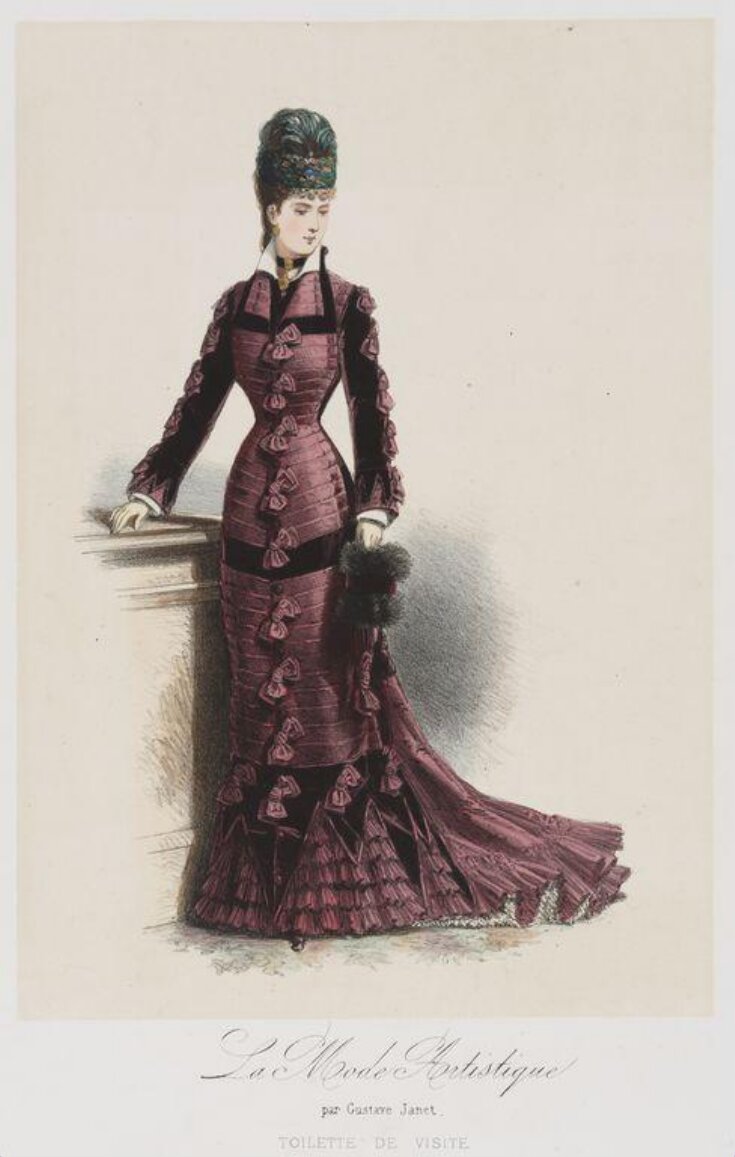 Edwardian fashion plate from Gallery of Fashion