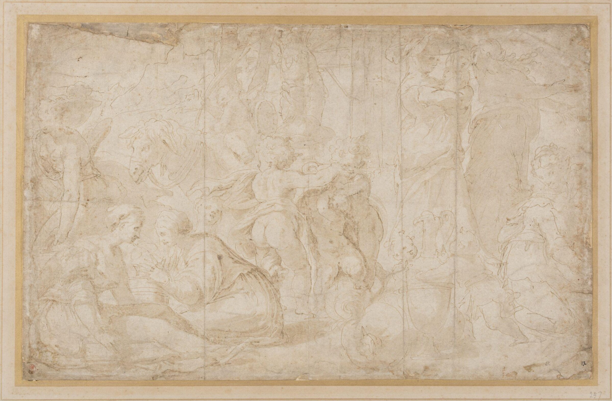Women with playing children, Taddeo Zuccaro, 1529-66