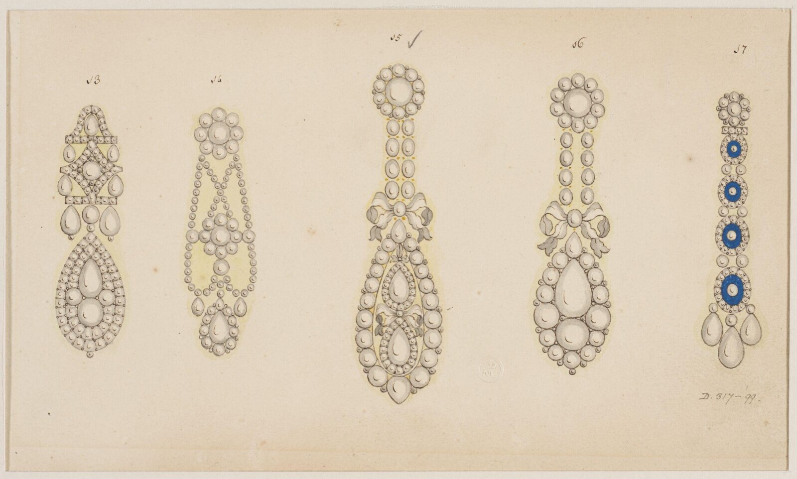 Jewellery Design, late 18th century