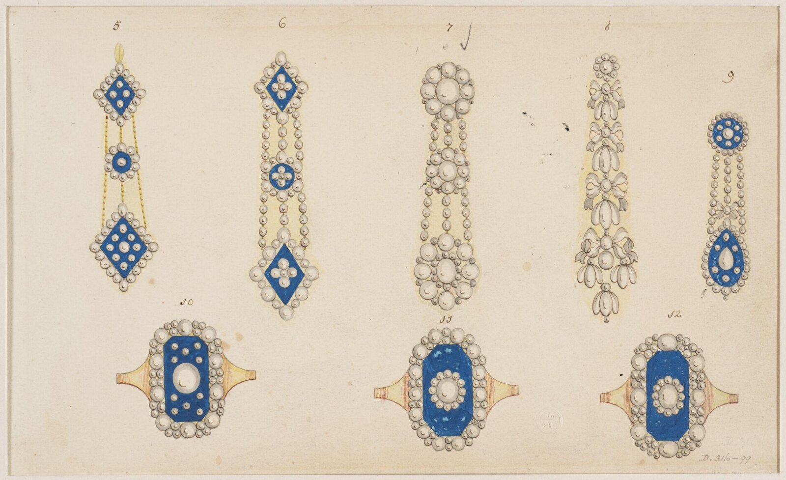 Jewellery Design, late 18th century