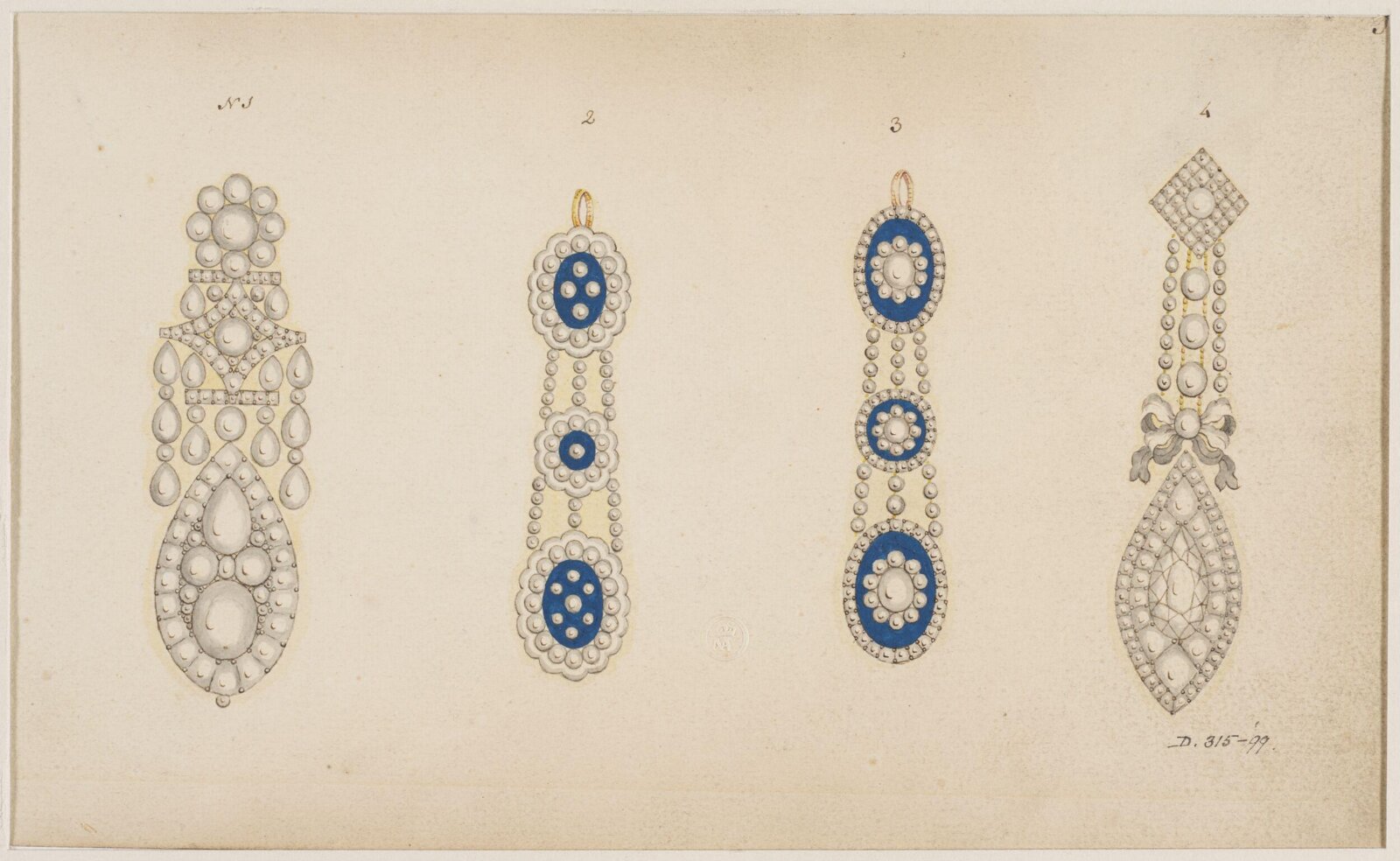 Jewellery Design, late 18th century