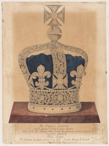 Design of King George IV Coronation Crown