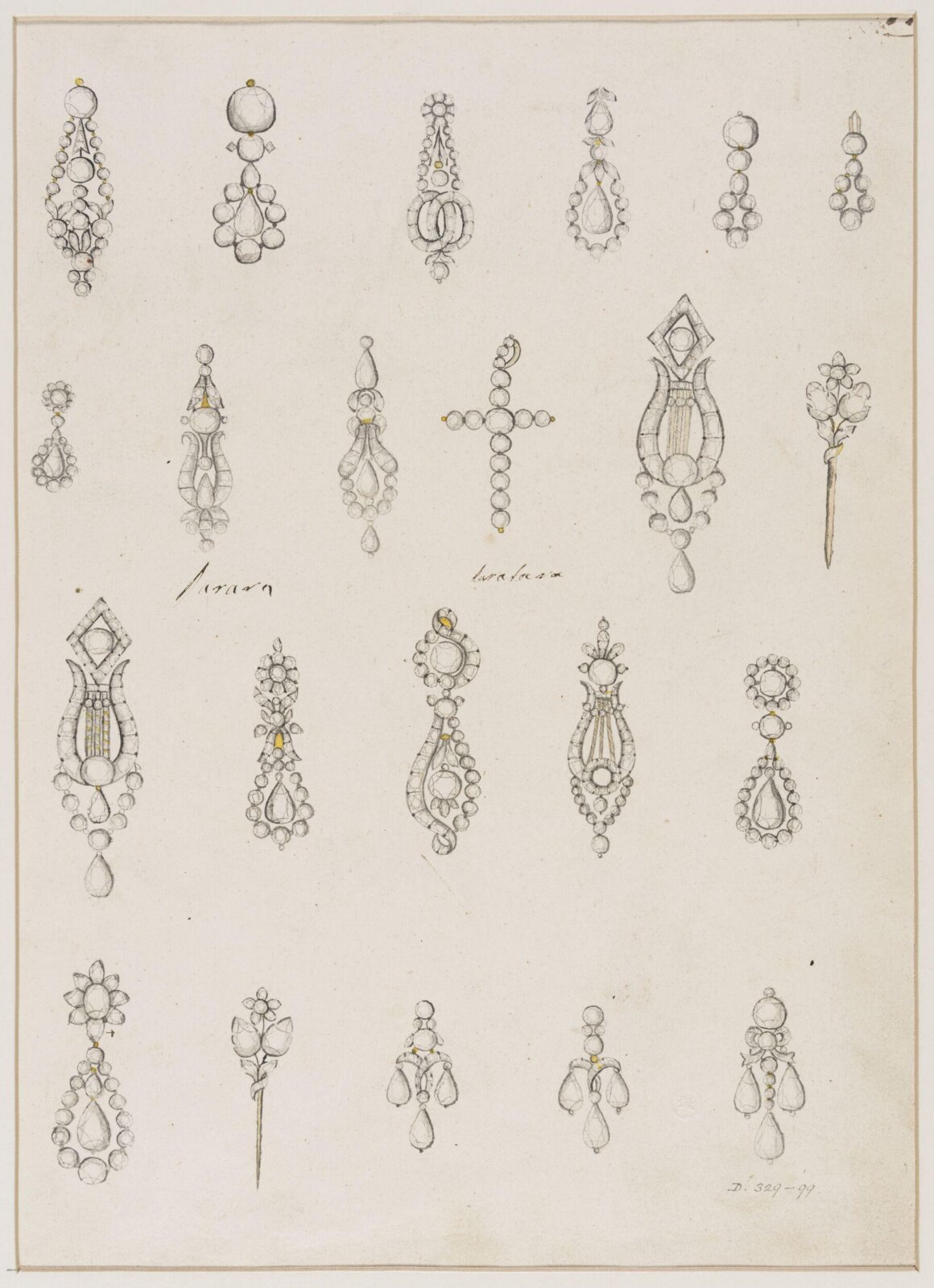 Jewellery Design, late 18th century