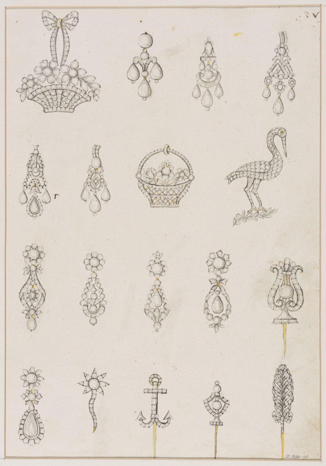 Jewellery Design, late 18th century