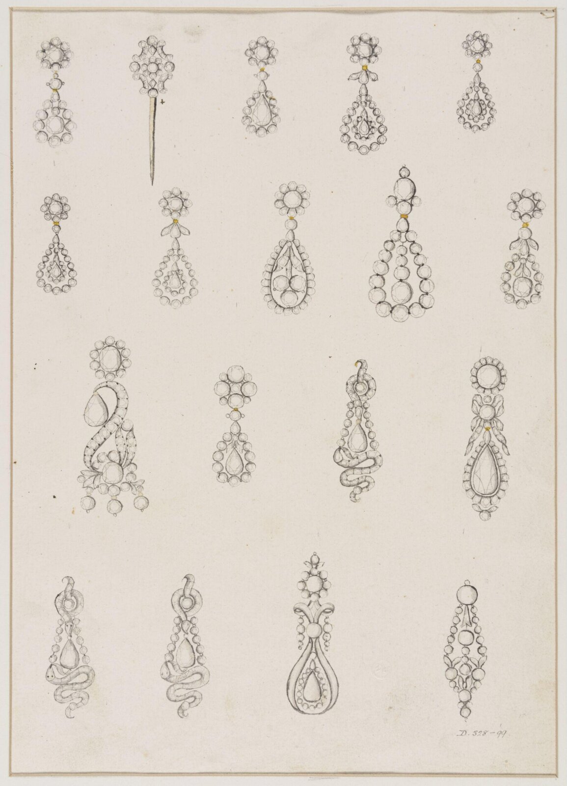 Jewellery Design, late 18th century