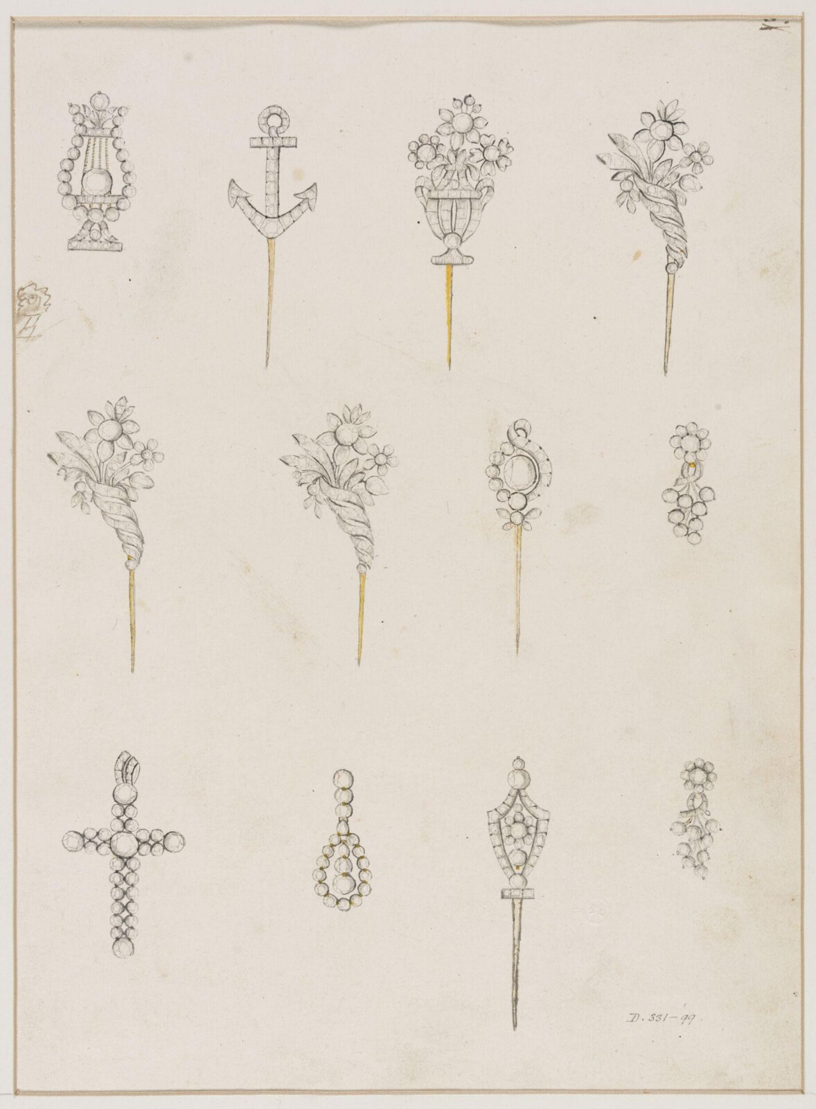 Jewellery Design, late 18th century