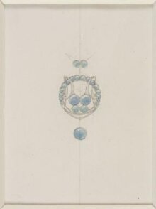 Design for a pendant set with pearls thumbnail 1