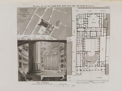 Architectonographie des théâtres; ou, Parallèle historique et critique de ces édifices considérés sous le rapport de l'architecture et de la décoration, commencé par Alexis Donnet et Orgiazzi et continué par Jacques-Auguste Kaufmann