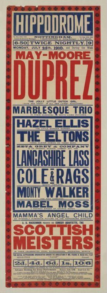 Nottingham Hippodrome poster