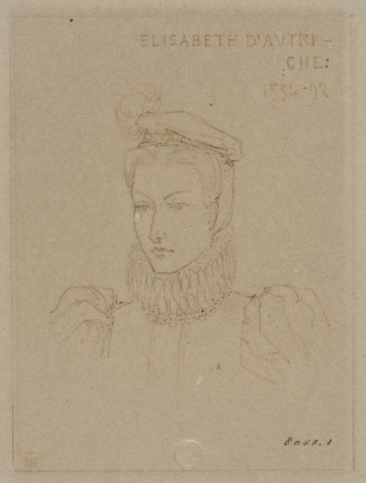 Drawing, J. Walter Wilson, mid 19th century