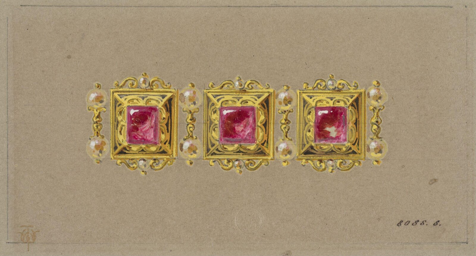 Drawing, J. Walter Wilson, mid 19th century