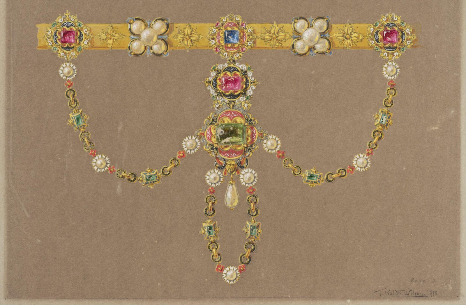 Drawing, J. Walter Wilson, mid 19th century