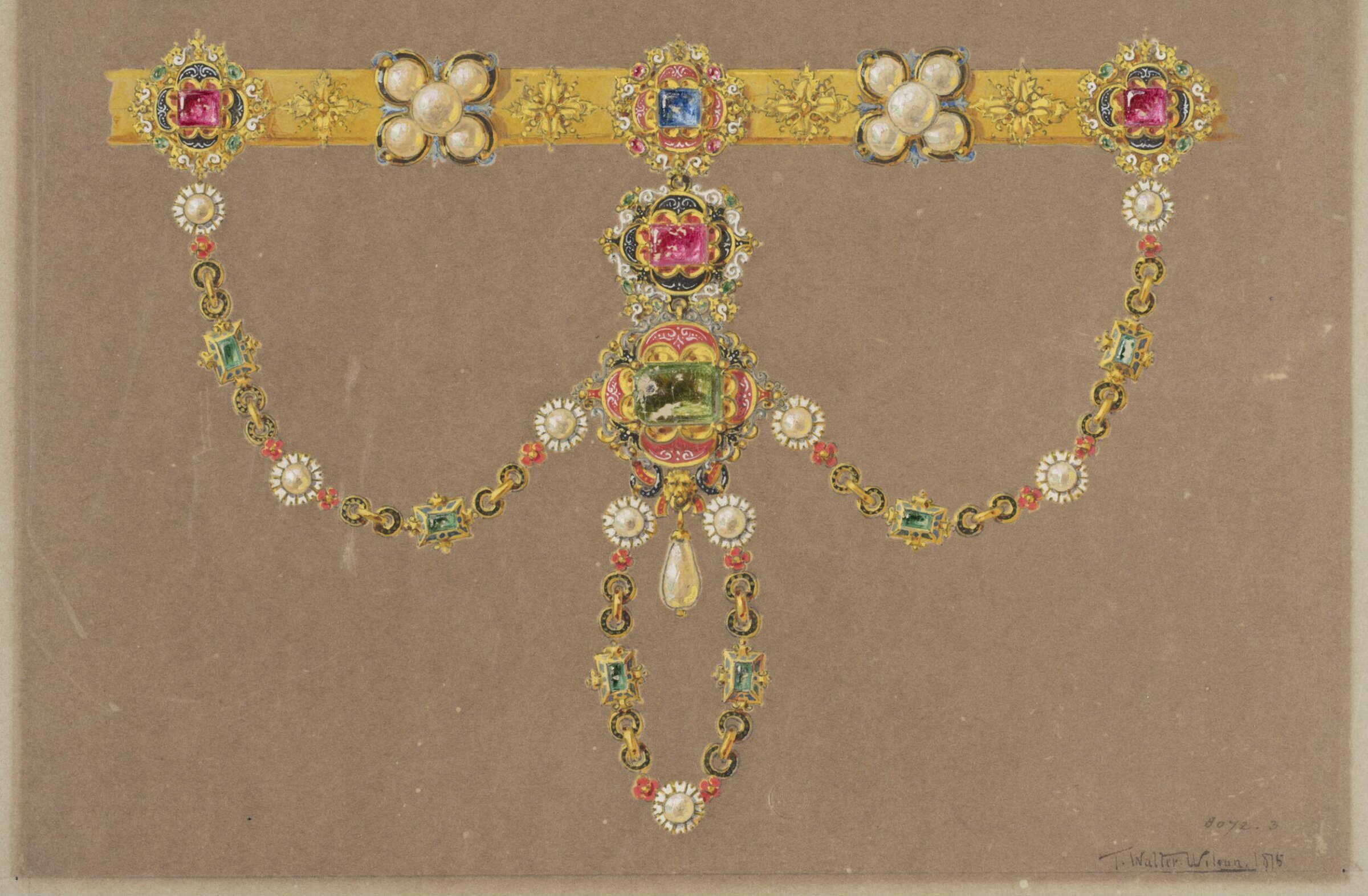 Drawing, J. Walter Wilson, mid 19th century