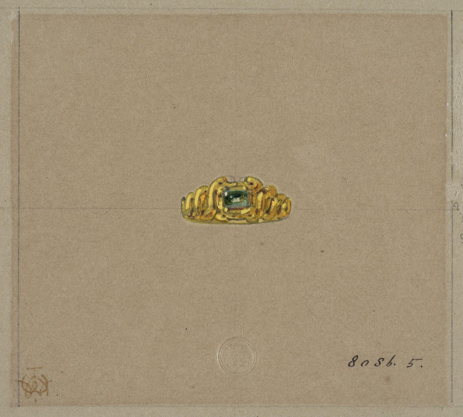 Drawing, J. Walter Wilson, mid 19th century