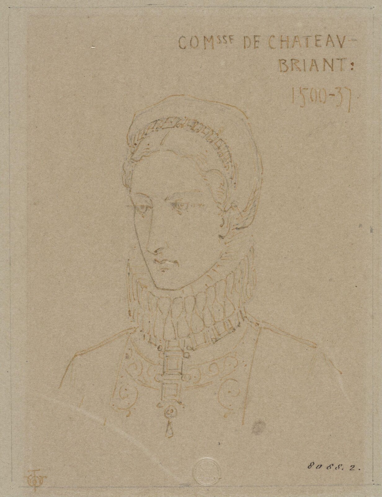 Drawing, J. Walter Wilson, mid 19th century