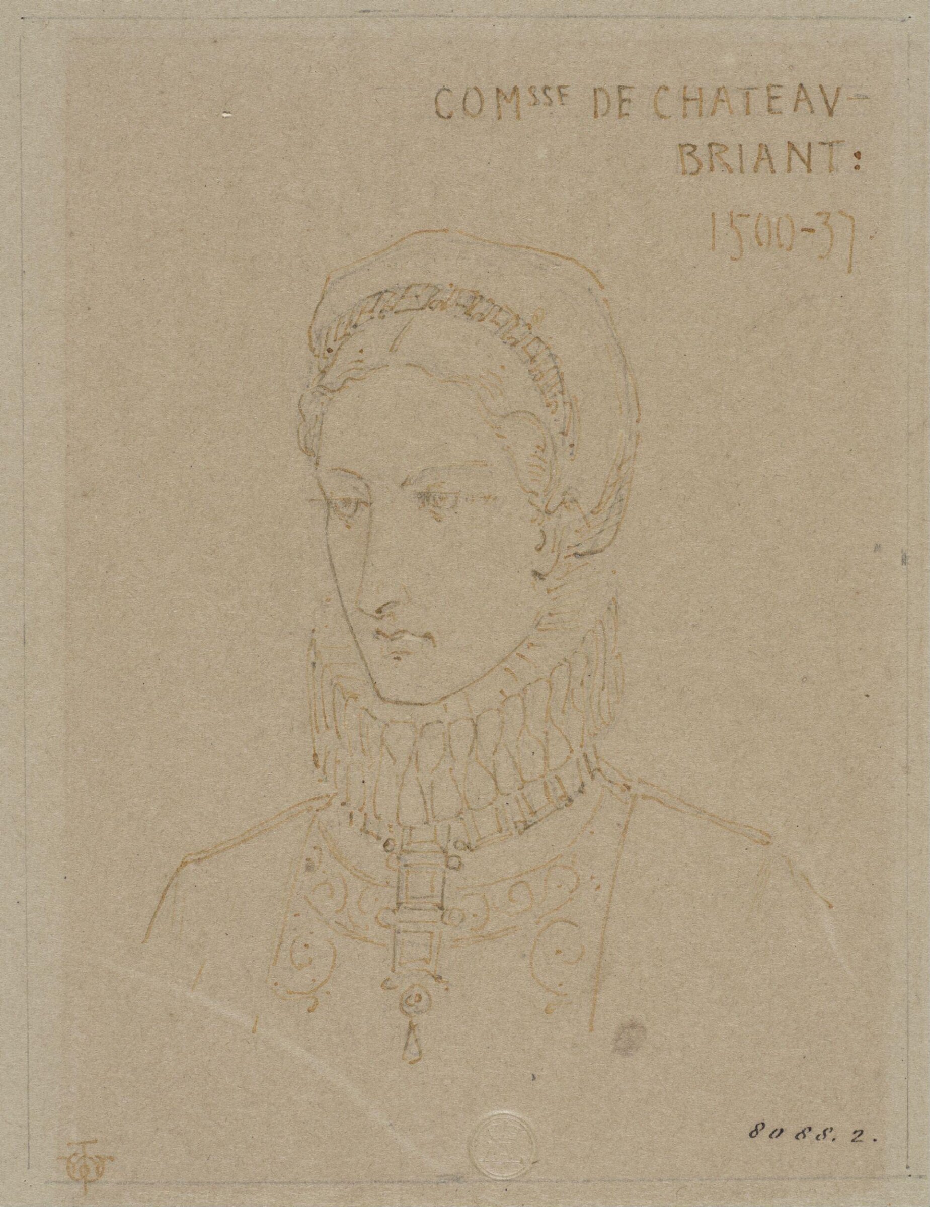 Drawing, J. Walter Wilson, mid 19th century