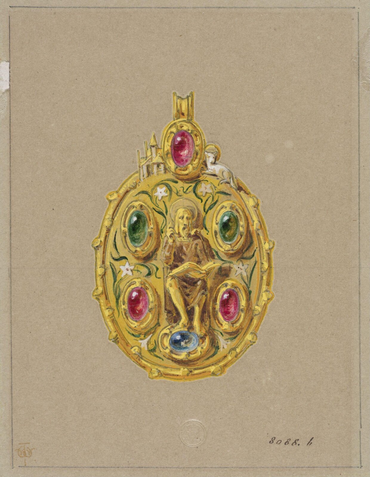 Drawing, J. Walter Wilson, mid 19th century
