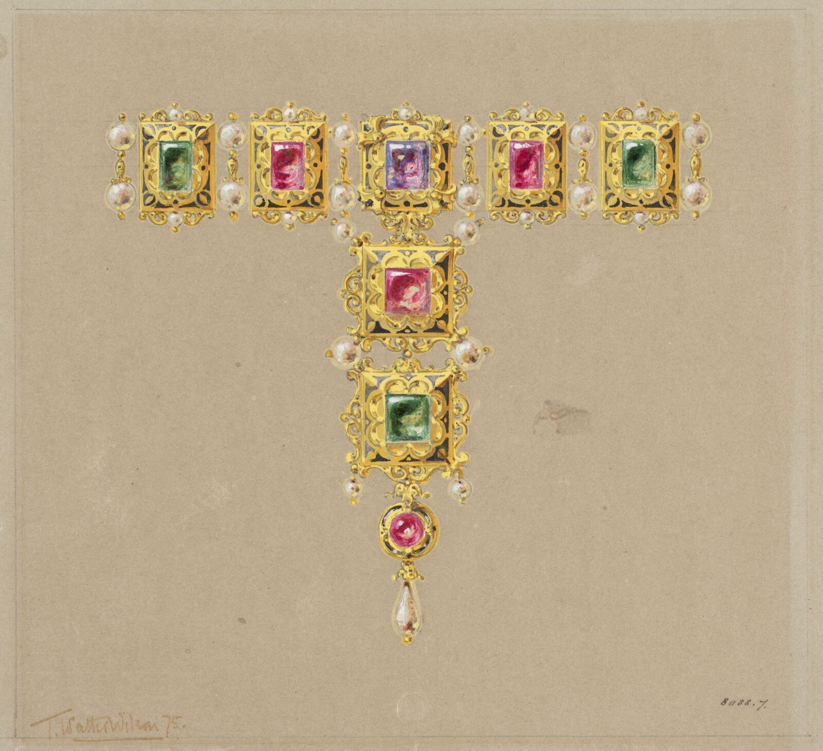 Drawing, J. Walter Wilson, mid 19th century
