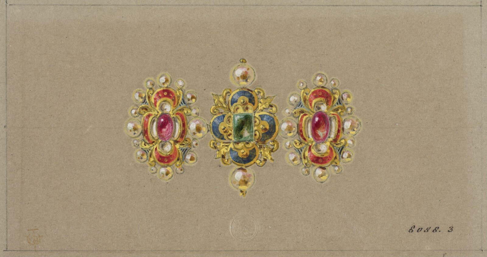 Drawing, J. Walter Wilson, mid 19th century
