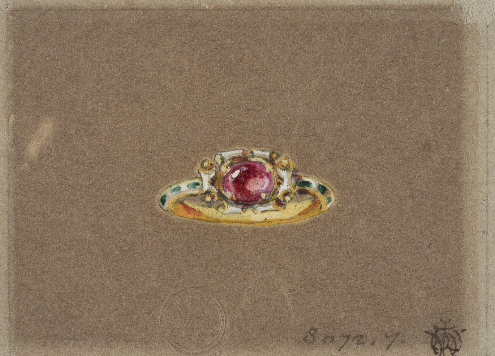 Drawing, J. Walter Wilson, mid 19th century