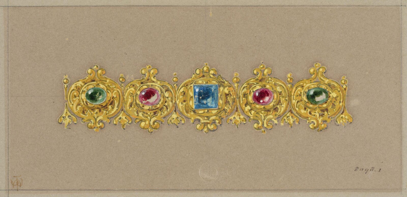 Drawing, J. Walter Wilson, mid 19th century