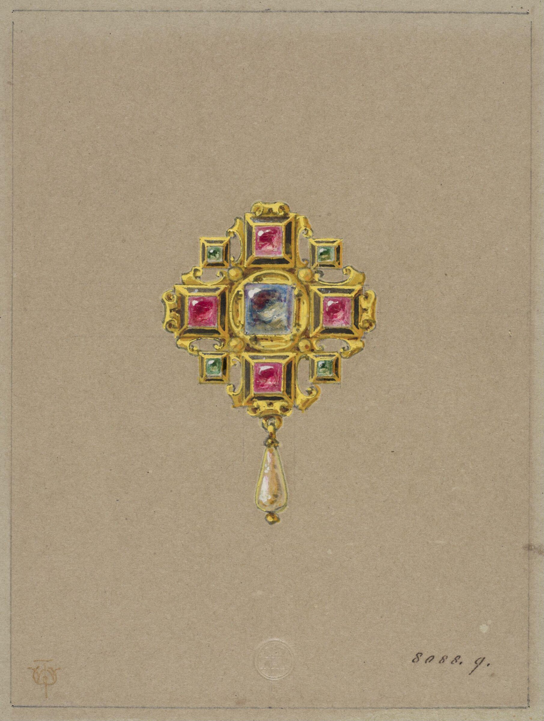 Drawing, J. Walter Wilson, mid 19th century