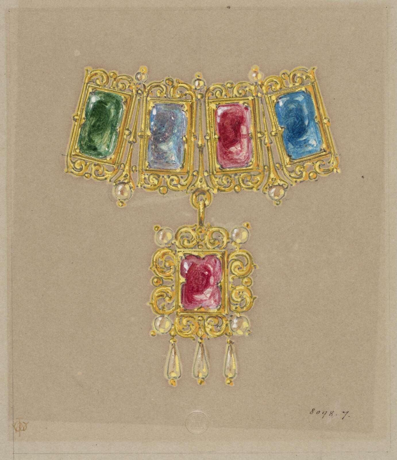 Drawing, J. Walter Wilson, mid 19th century