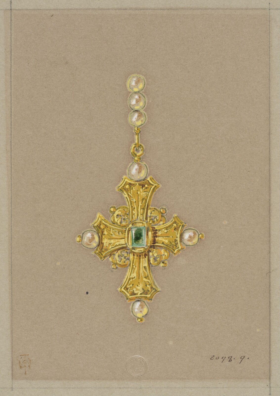 Drawing, J. Walter Wilson, mid 19th century