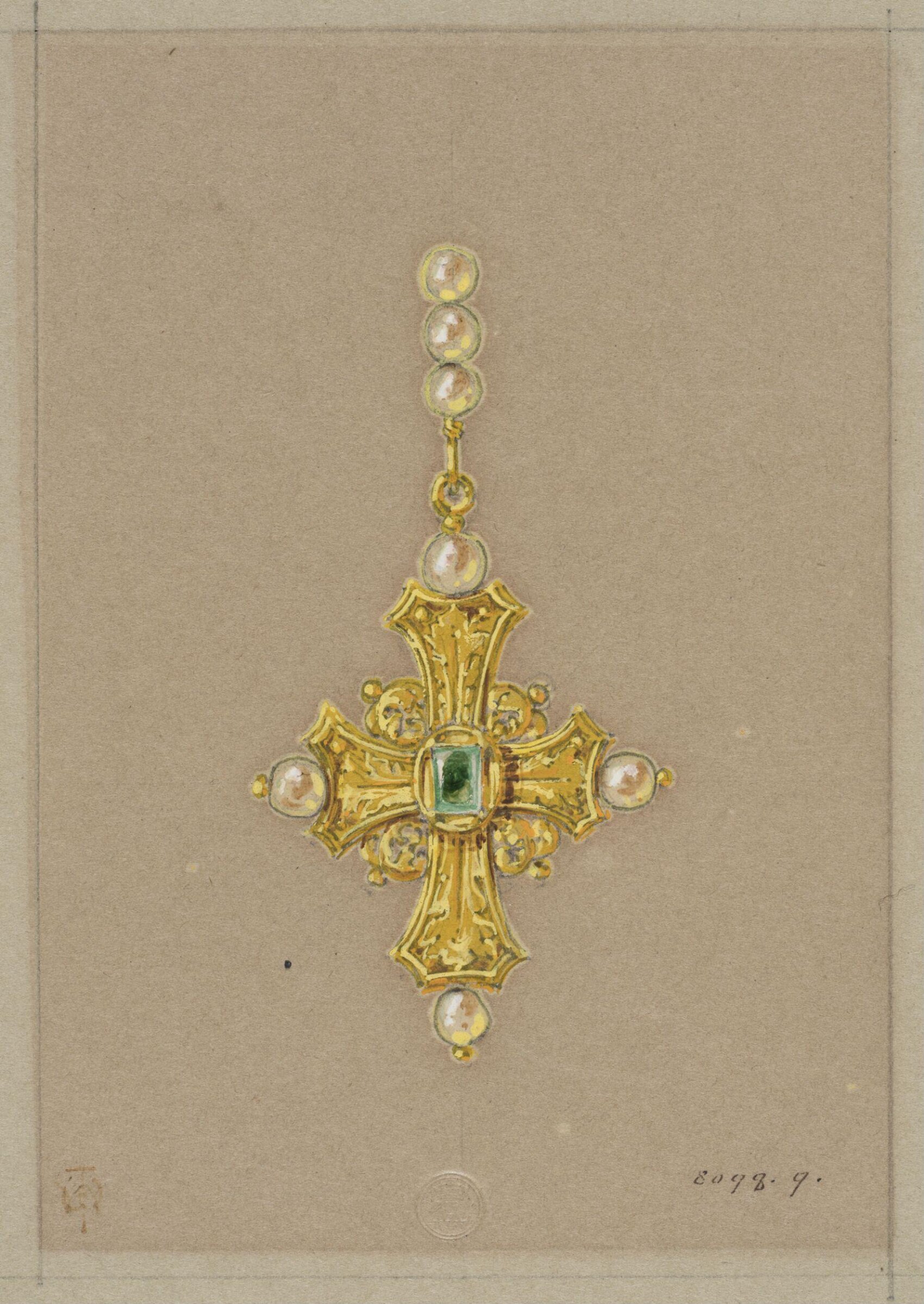 Drawing, J. Walter Wilson, mid 19th century