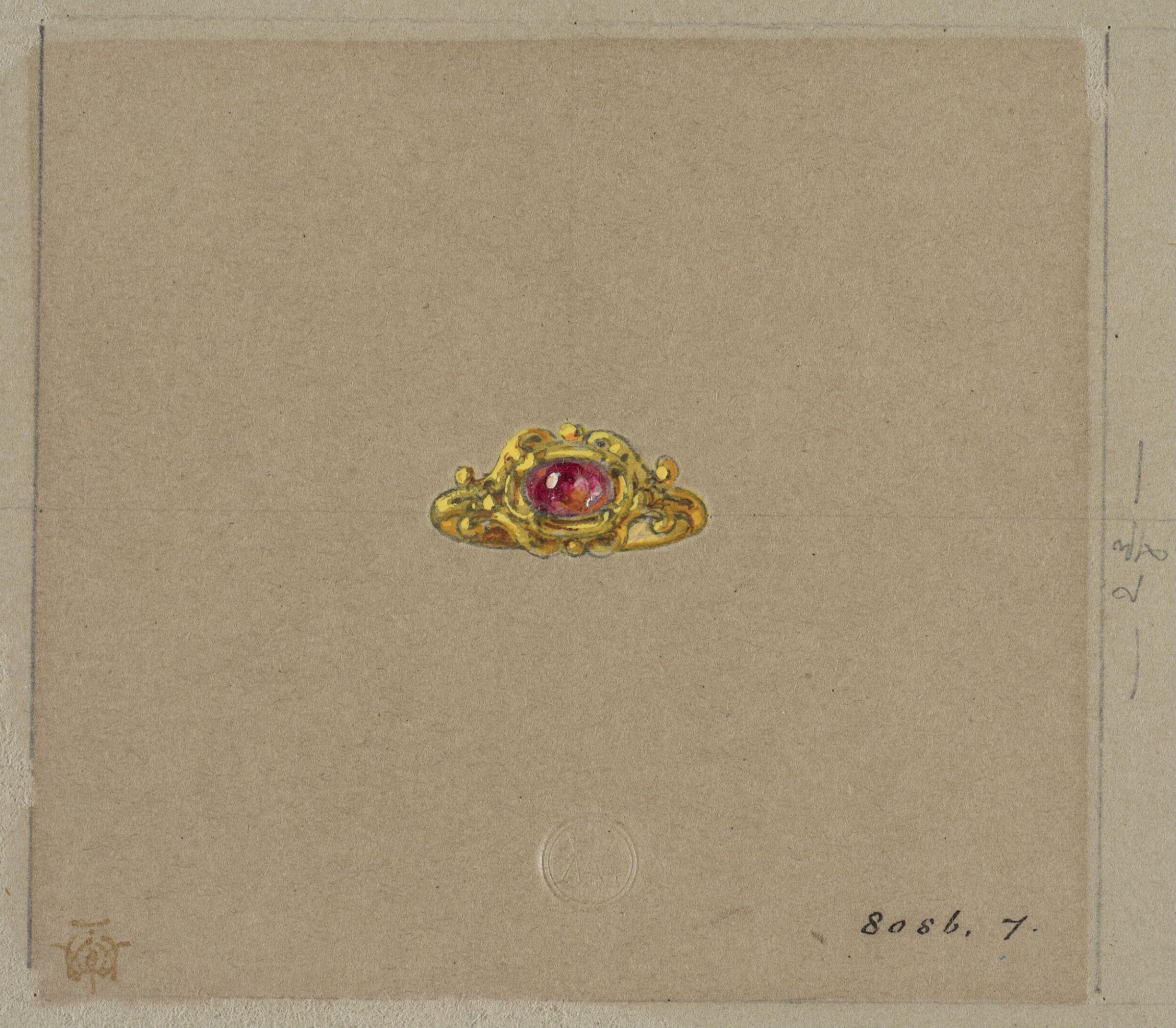 Drawing, J. Walter Wilson, mid 19th century